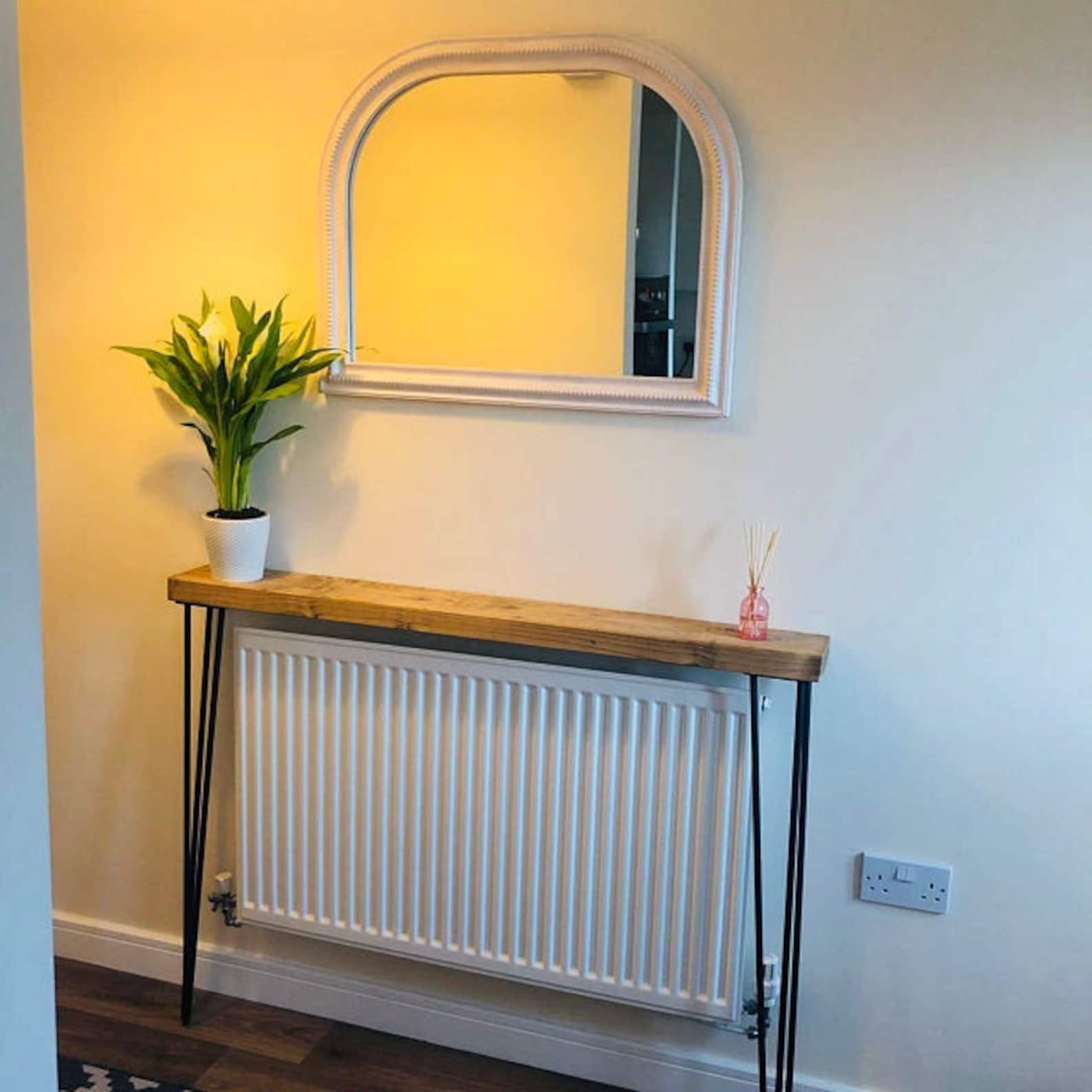 Narrow Console Table With Hairpin Legs Wooden Rustic Hallway Etsy UK