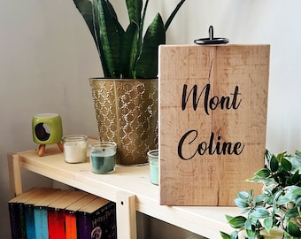 Personalized Heavy Door Stop 2+Kg // Door Weight // Solid Oak