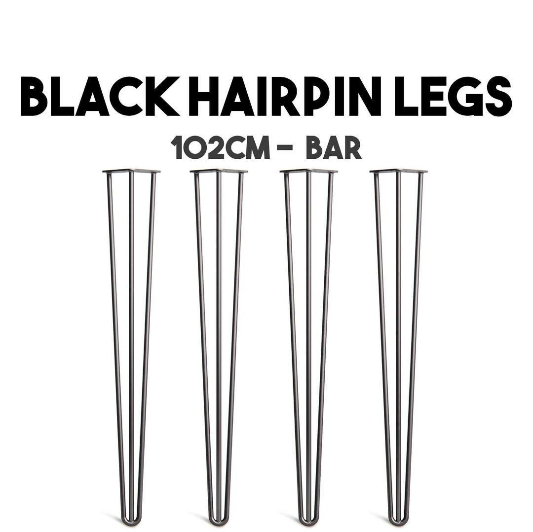 Black Hairpin Legs 10cm102cm Etsy
