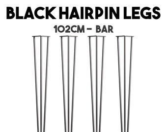 Black Hairpin Legs 10cm-102cm