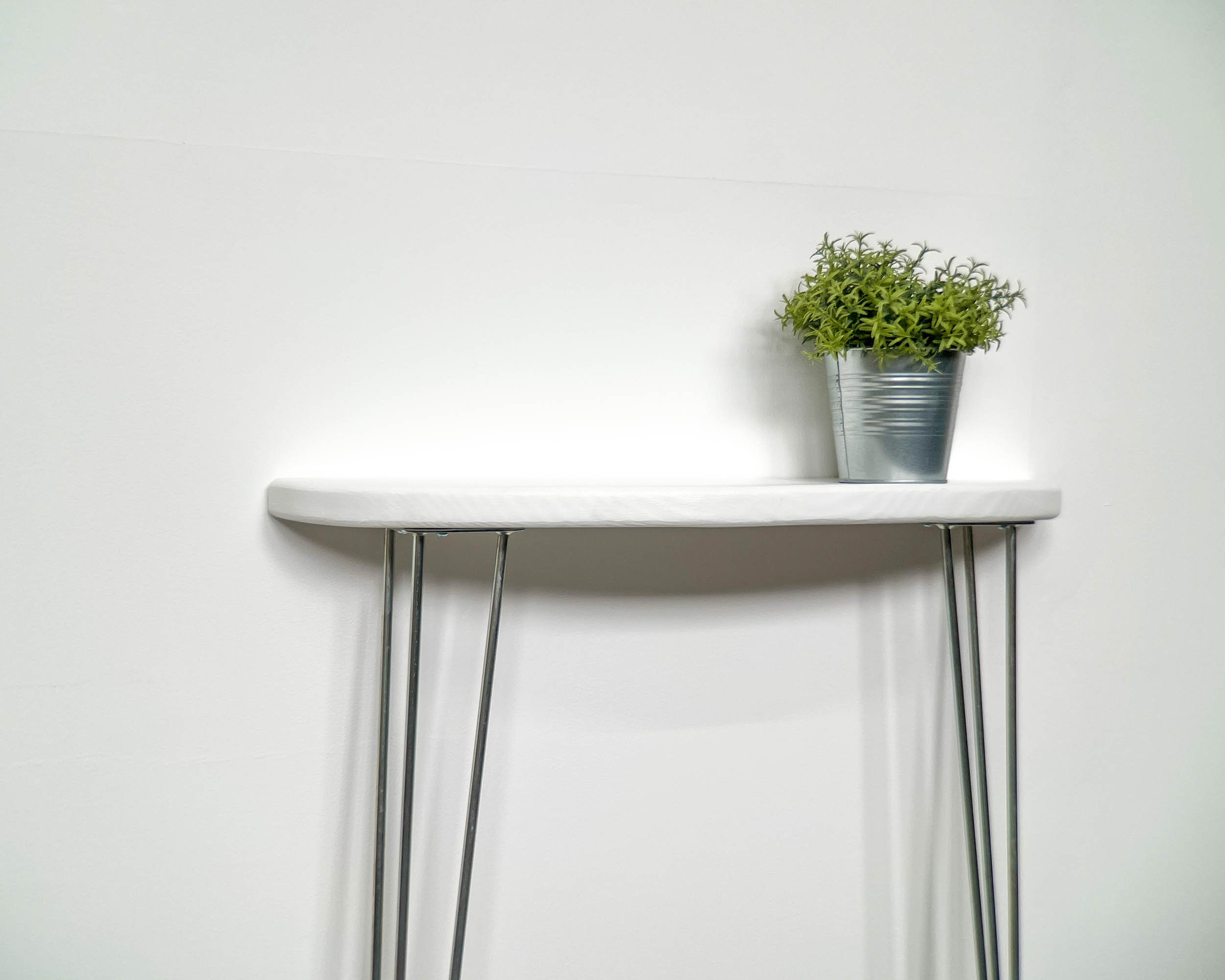 Narrow half on sale moon table