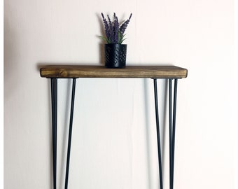 narrow console table - various leg options / skinny walnut table