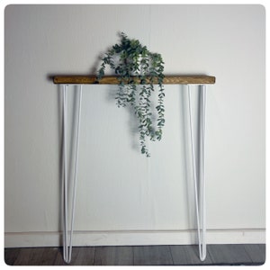 Skinny Side Table - Warm Oak Finish