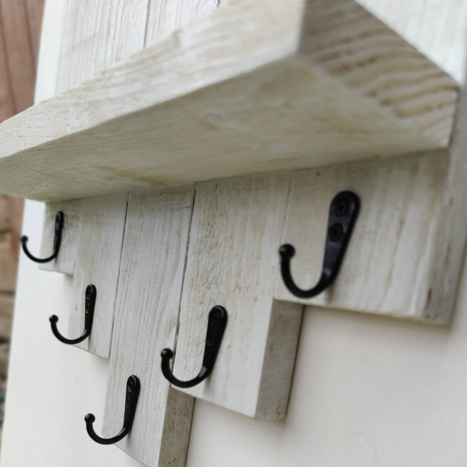 Farmhouse Shelf With Hooks. Etsy UK