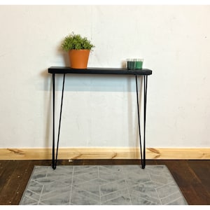 Black Narrow Console Table image 4