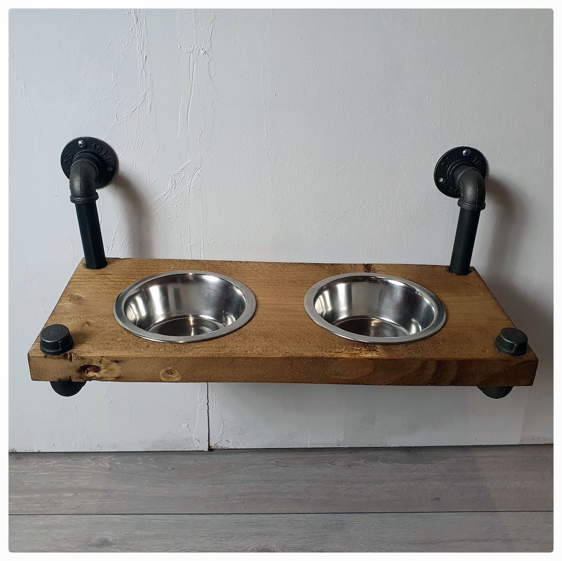 Wall Mounted Dog Bowl/ Pet Feeder Etsy