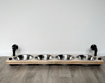 Wand-Haustierhäuschen mit 4 Schalen