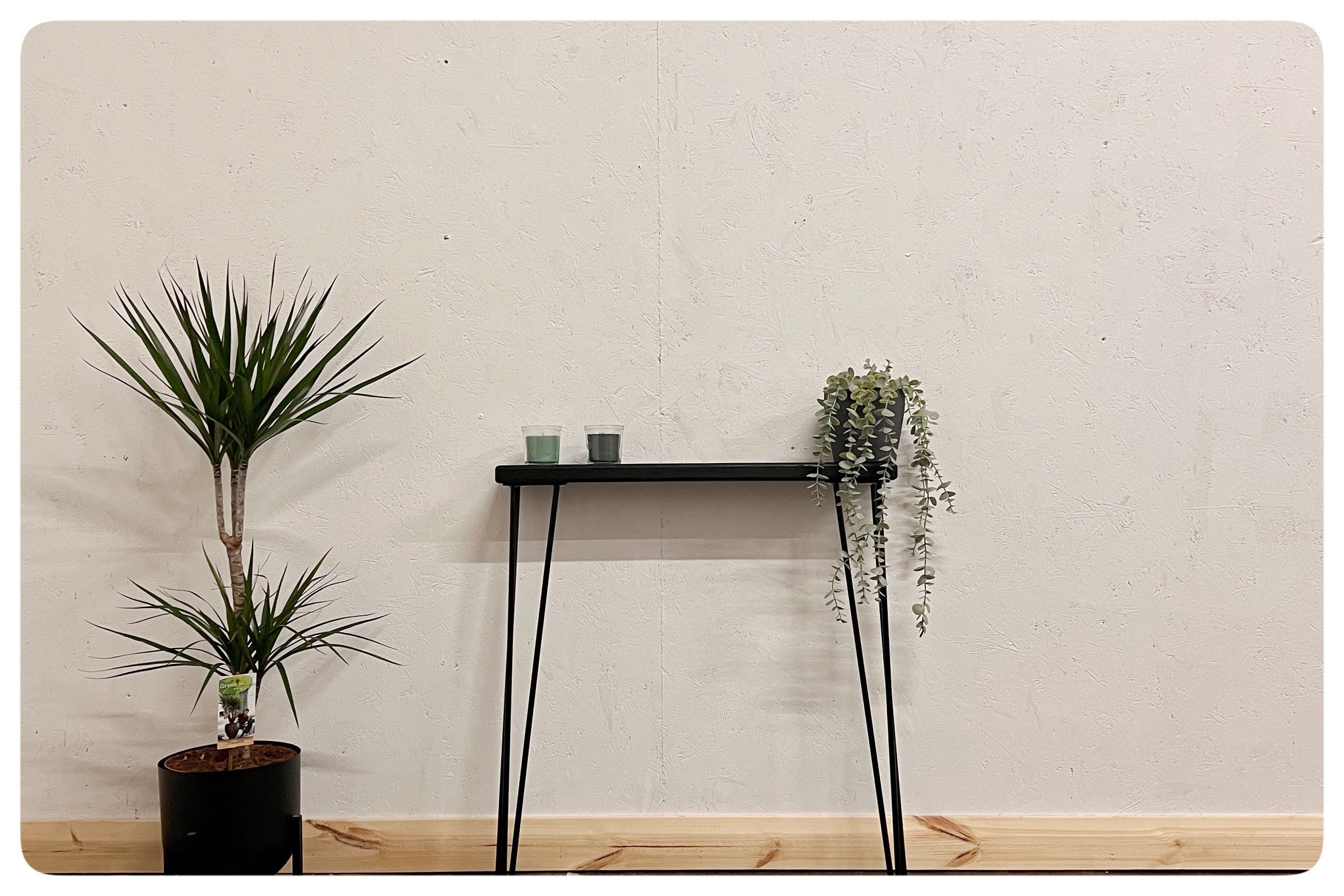 Black Narrow Console Table Etsy UK