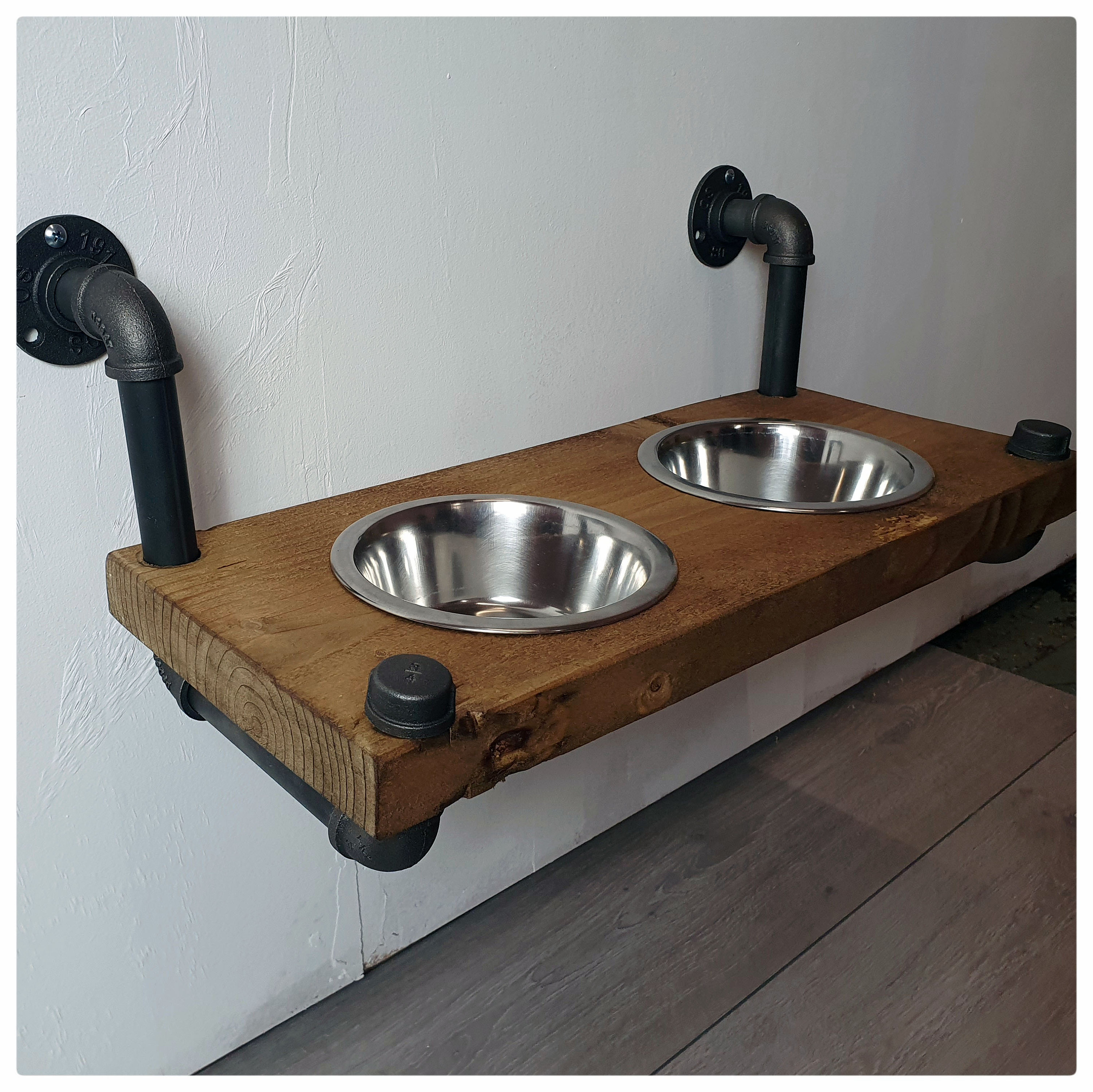 Wall Mounted Dog Bowl/ Pet Feeder Etsy