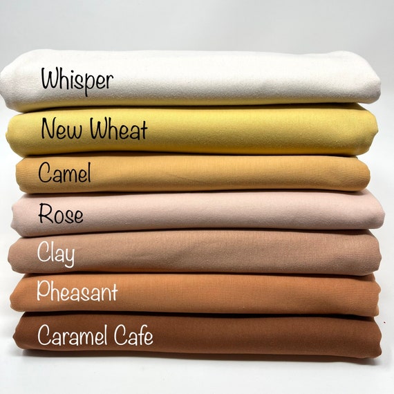 Solid jersey fabric plain jersey solid brown cotton jersey plain brown chocolate stretch fabric natural shade Family Fabrics Design