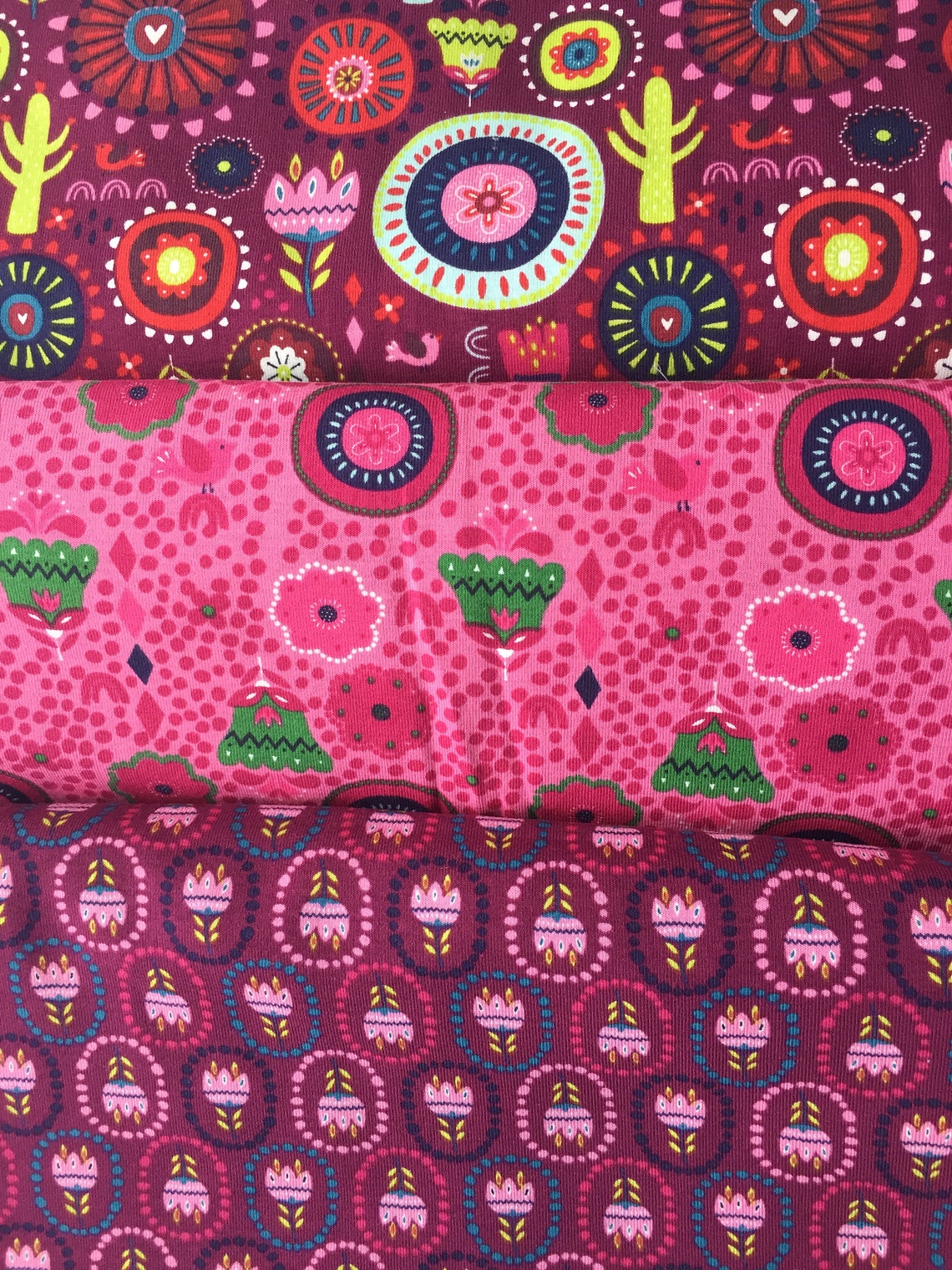 Cotton jersey fabric for children clothes dressmaking sold by Etsy