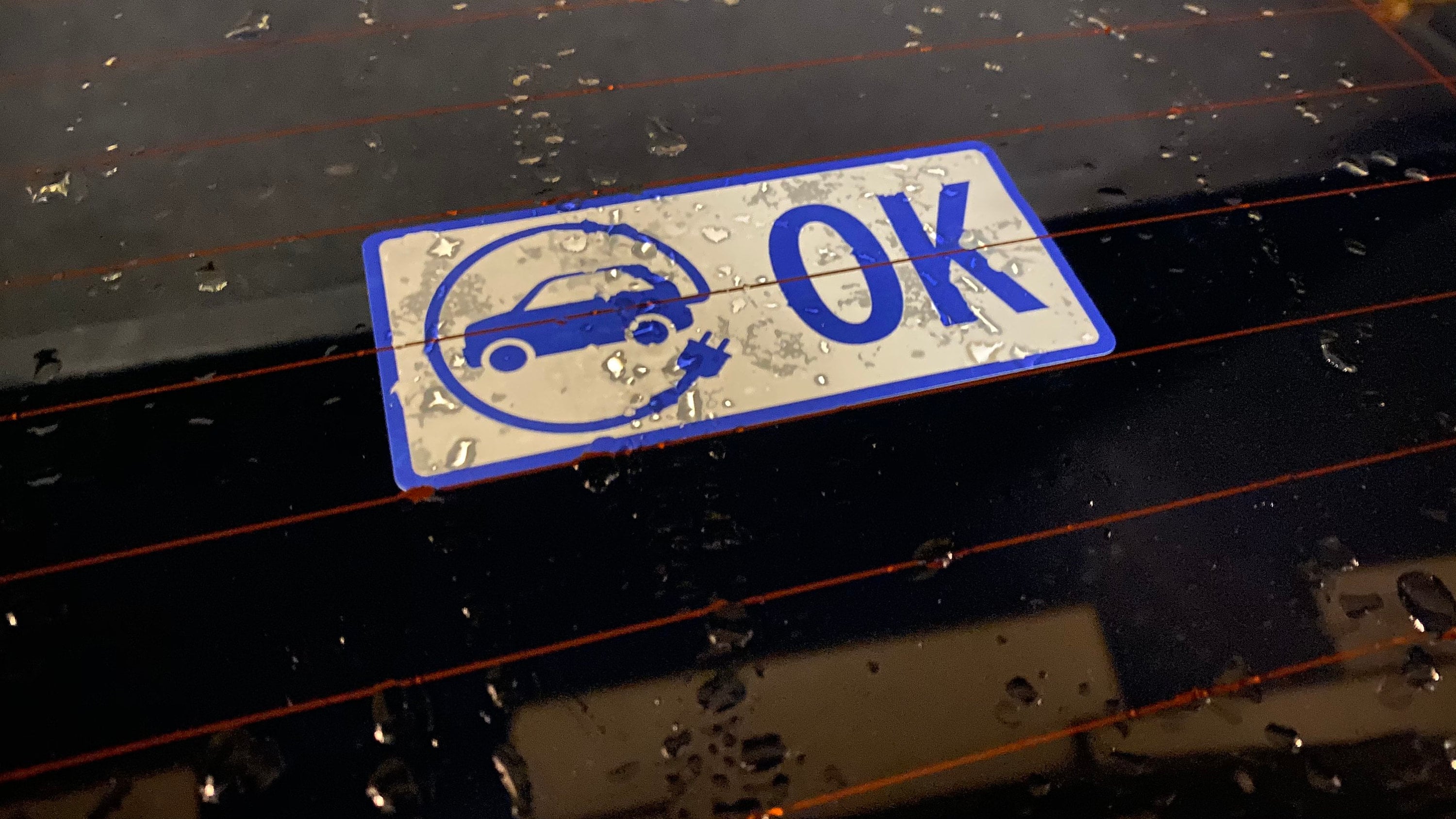 BC EV Static Cling Decal no adhesive Etsy