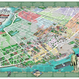 Charleston Historic District Illustrated Map (Folded)
