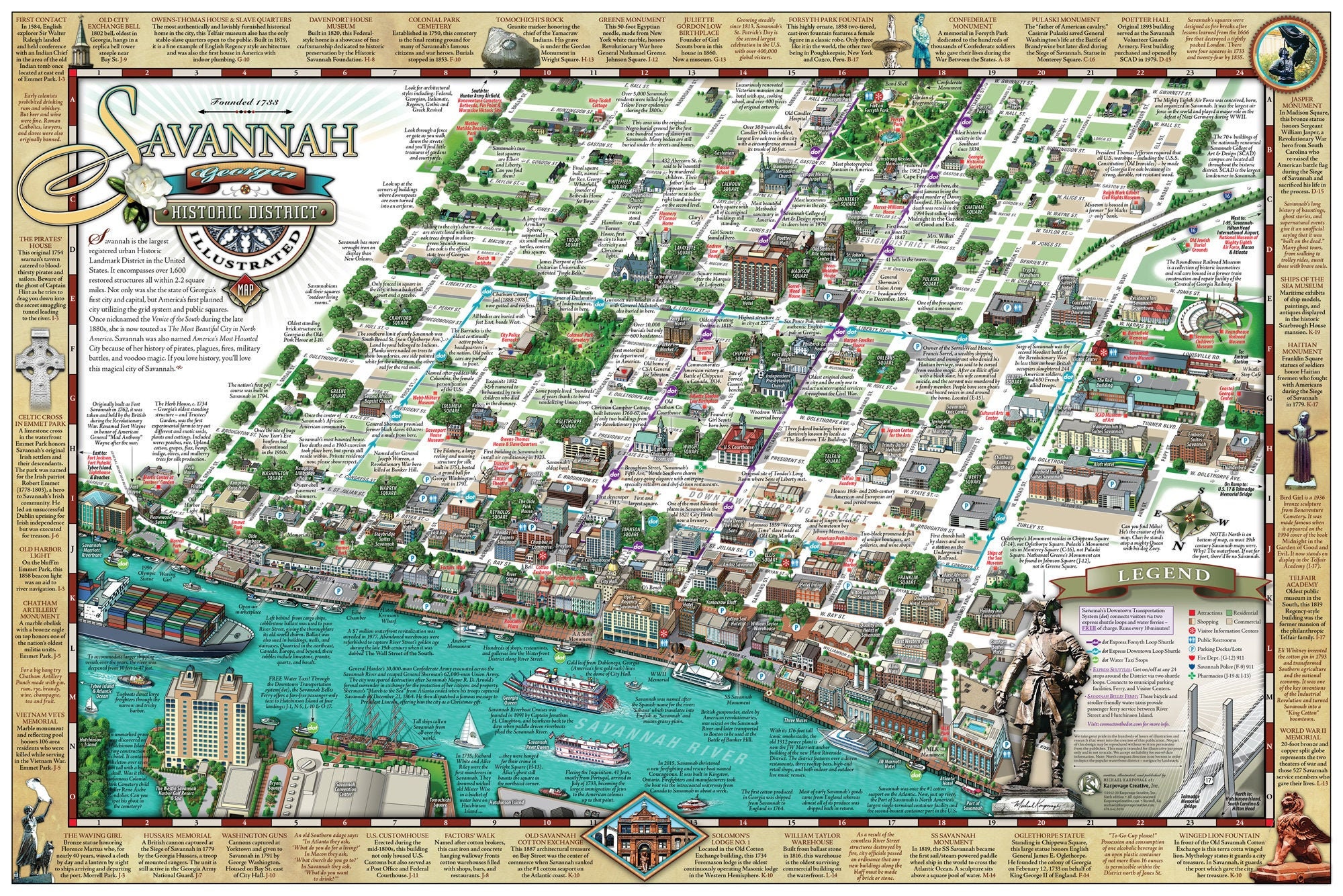 Printable Map Of Savannah Historic District - prntbl ...
