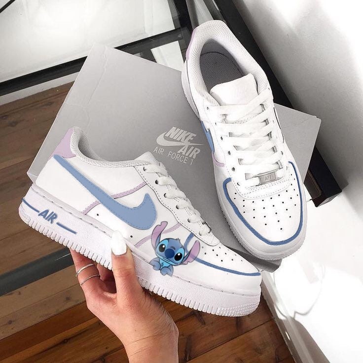 air force stitch purple