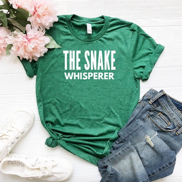 The Snake Whisperer Exotic Lover Gift Owner Funny Shirt Boa Mamba Coba T-Shirt Unisex Soft Cotton Wearble Tshirt