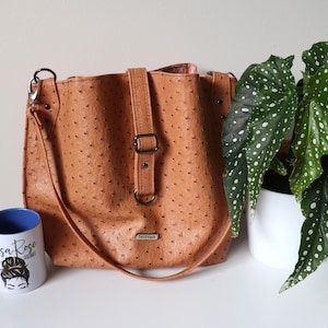unique handmade slouchy hobo bag, bucket bag with shoulder strap, bag with divider, ladies handbag, large tote bag, tan bag, classic