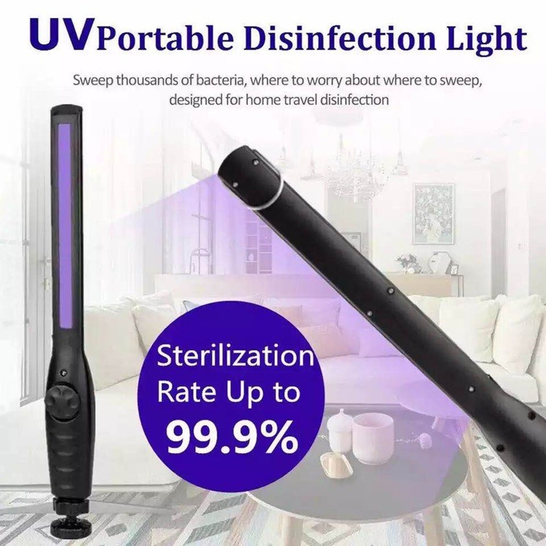 Portable Uv Disinfecting Light Sanitizing Handheld Uvc Led image 0