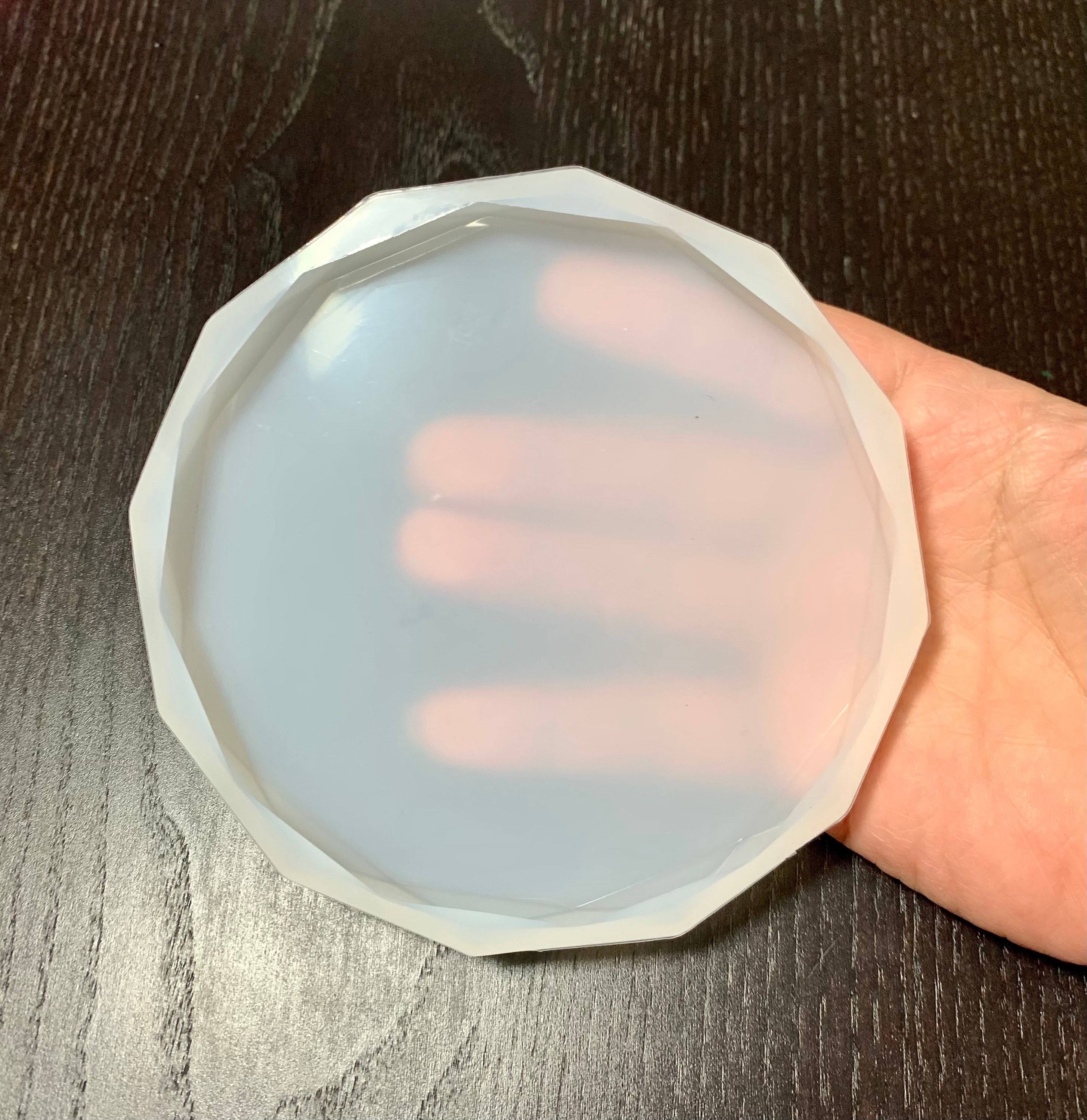 B Grade Beveled Circle Resin Mold Etsy