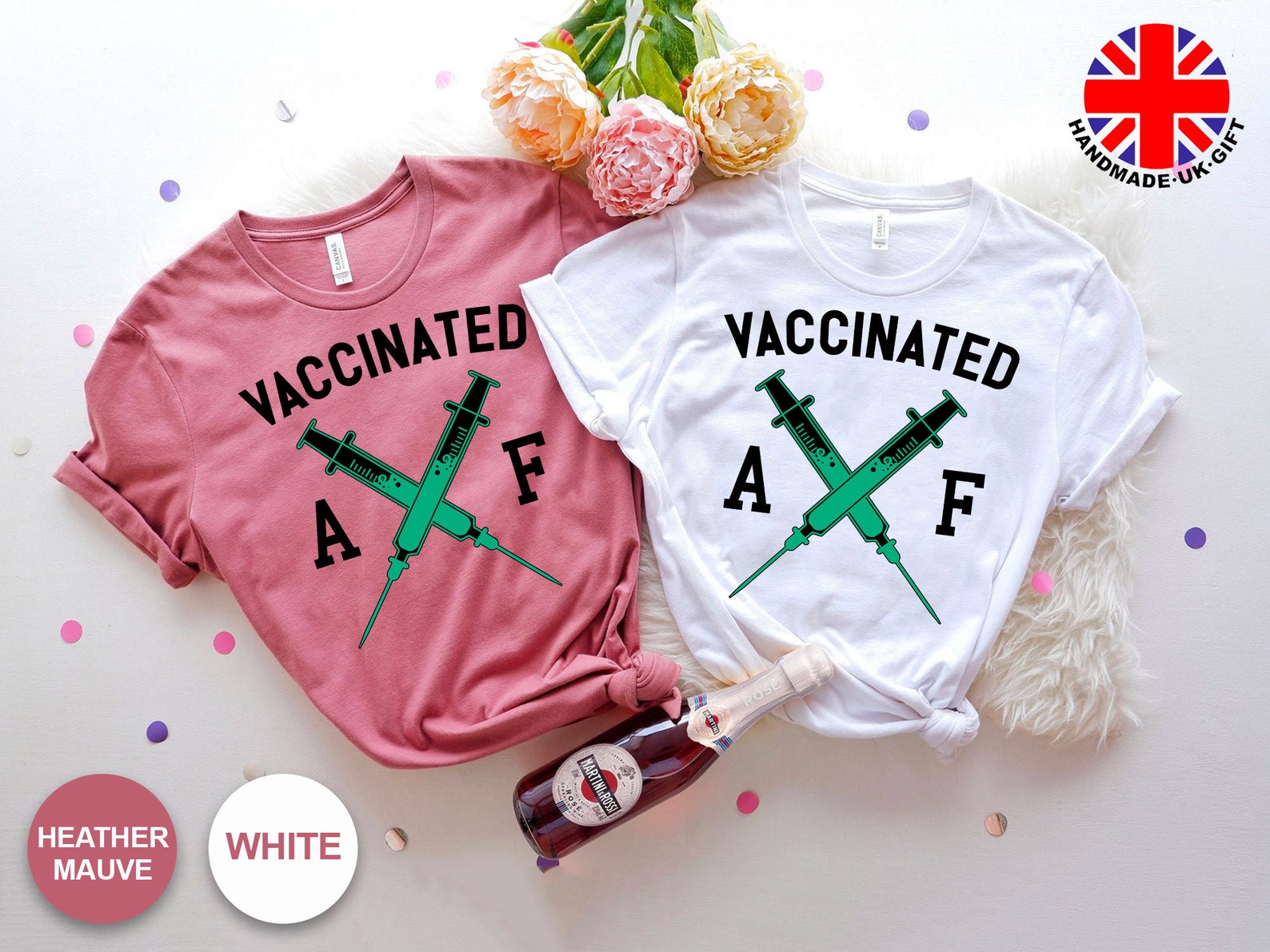 cute smart vaccinated shirt