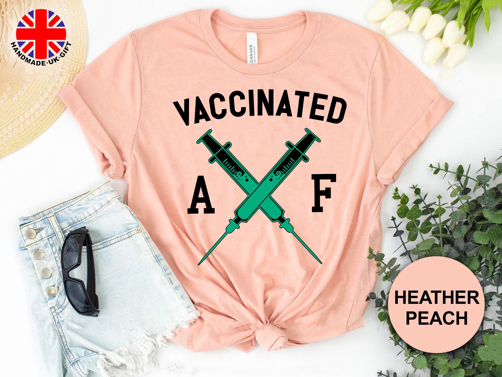 Vaccinated AF Shirt Fully Vaccinated Shirt Vaccinate Shirt | Etsy