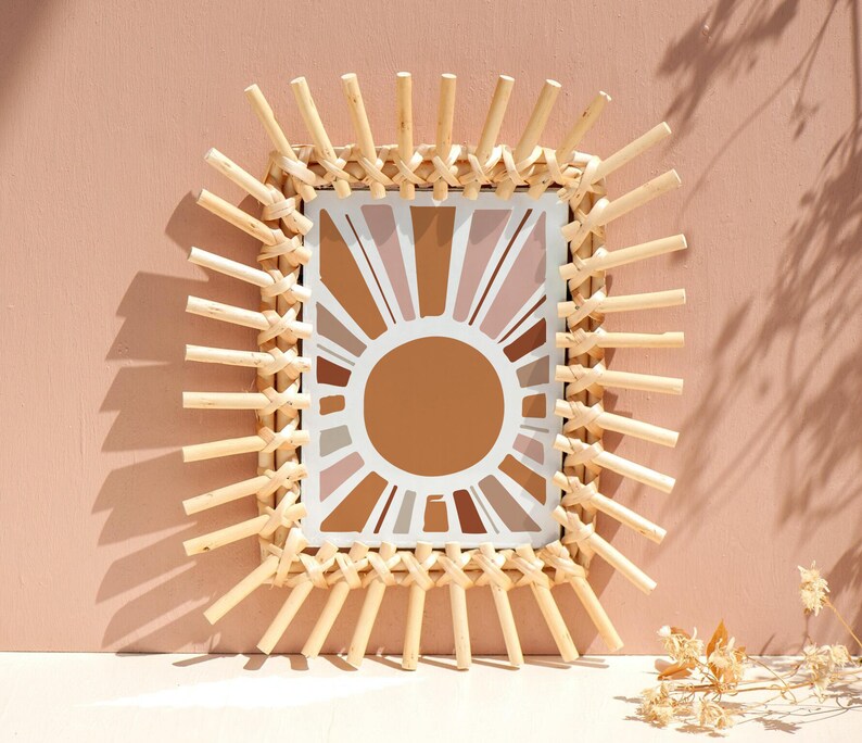 Sun Wall Art / Sun Minimalist Art Print / Sunshine Boho Wall | Etsy