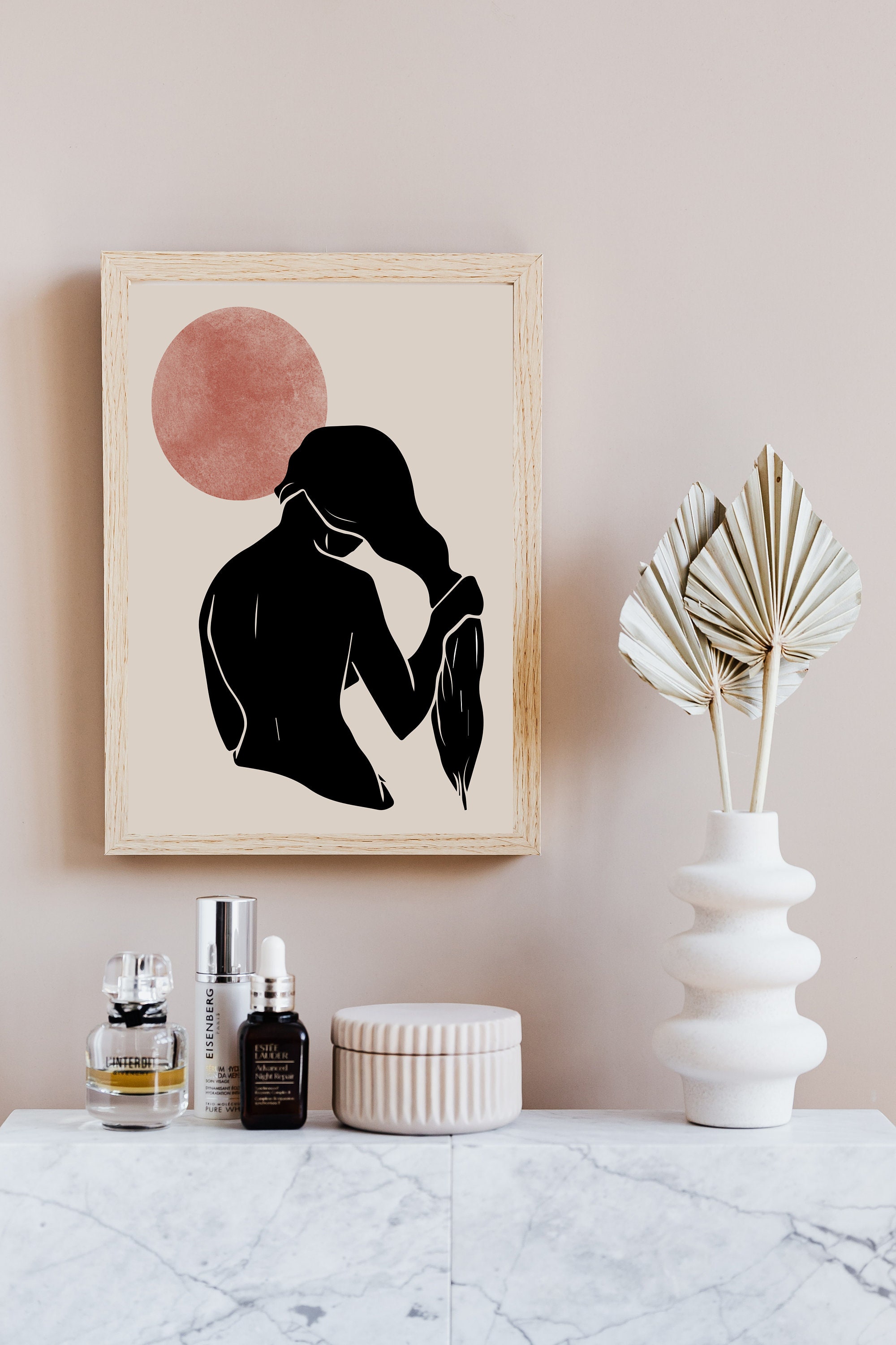 Female Body Line Drawing Print / Continuous Line Art Print / Etsy