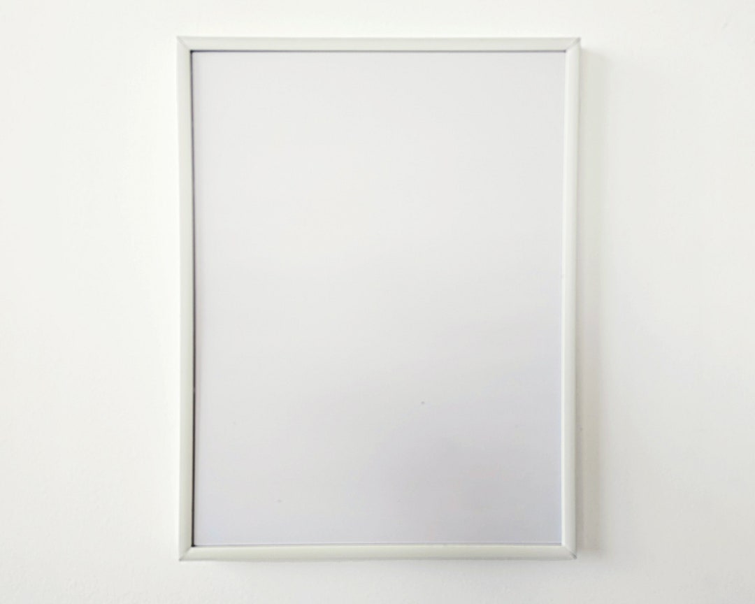 Minimalist White Metal Picture Frame Modern Metal White Photo Etsy