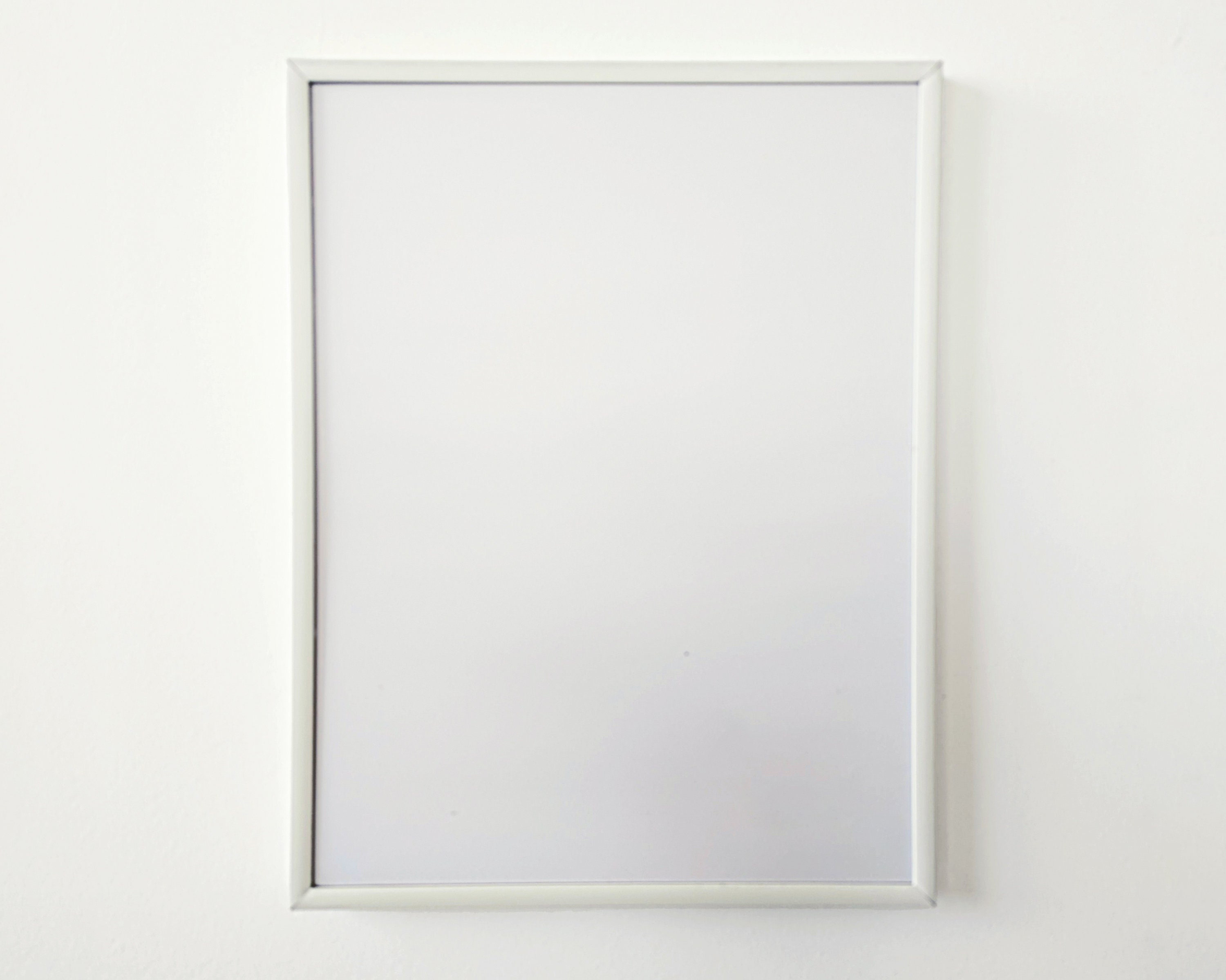 White metal frame deals