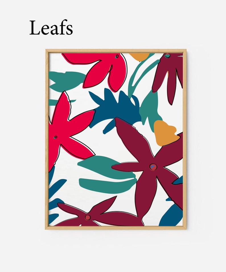 3 Piece Floral Wall Art / Flower Wall Art / Botanical Art / Etsy Canada