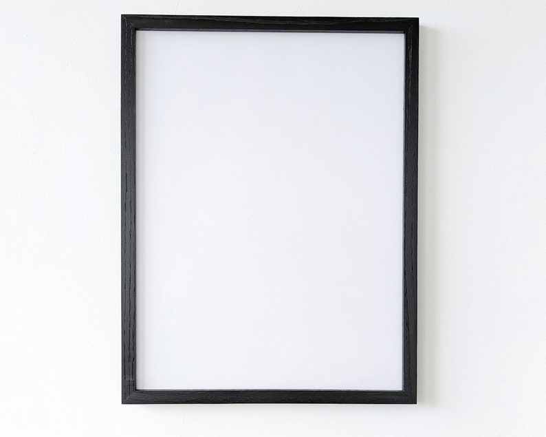 Natural Wood Frame, 5x7, 8x10, 8.5x11, 11x17, 12x16, 16x20, 18x24, 24 x36, Poster Frame Black