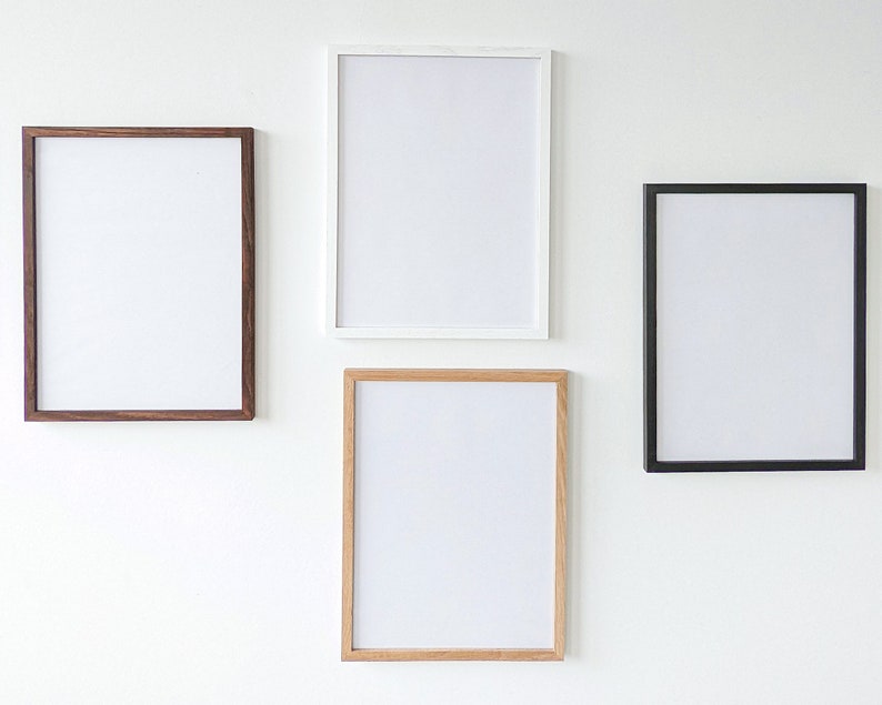 Natural Wood Frame, 5x7, 8x10, 8.5x11, 11x17, 12x16, 16x20, 18x24, 24 x36, Poster Frame image 4