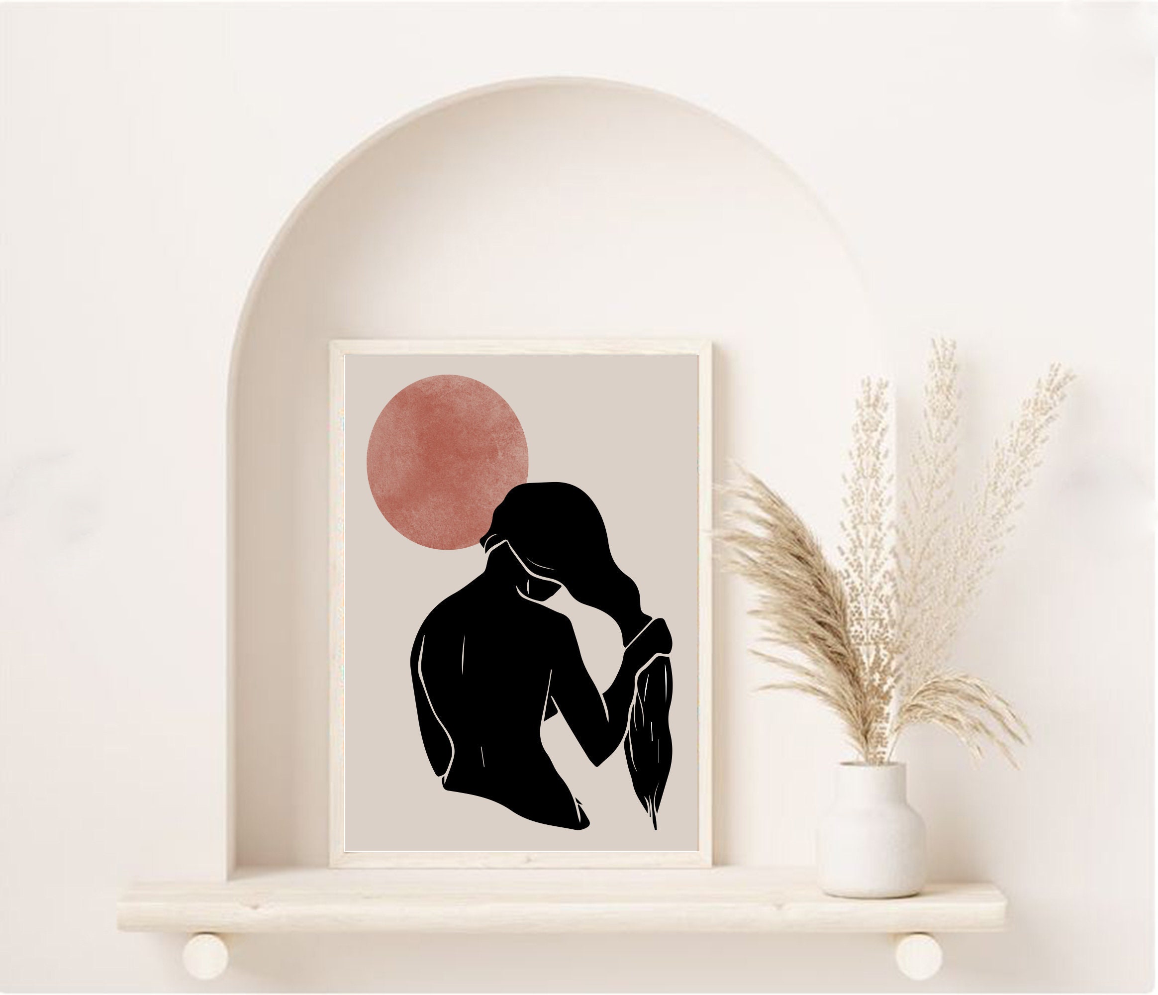 Female Body Line Drawing Print / Continuous Line Art Print / Etsy