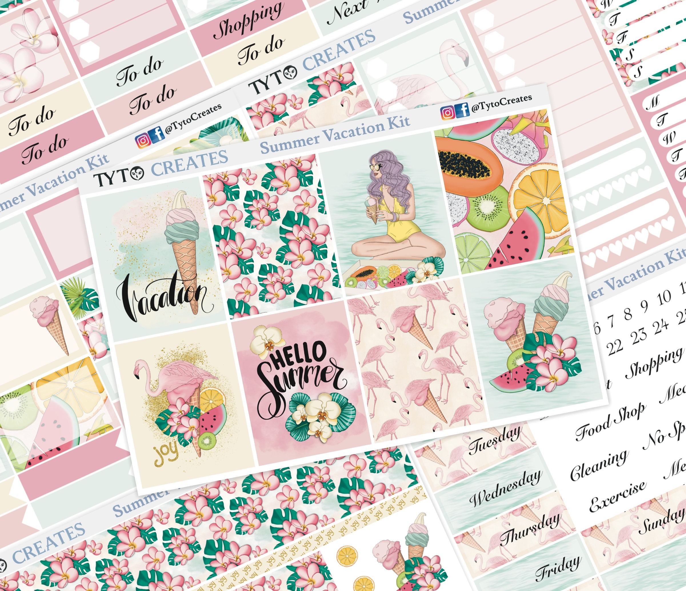 Happy Vibe Cute Sticker Pack Cute Planner Scrapbook Craft UK Stock Same Day  Shipping Bujo UK Mo.card Stickers 