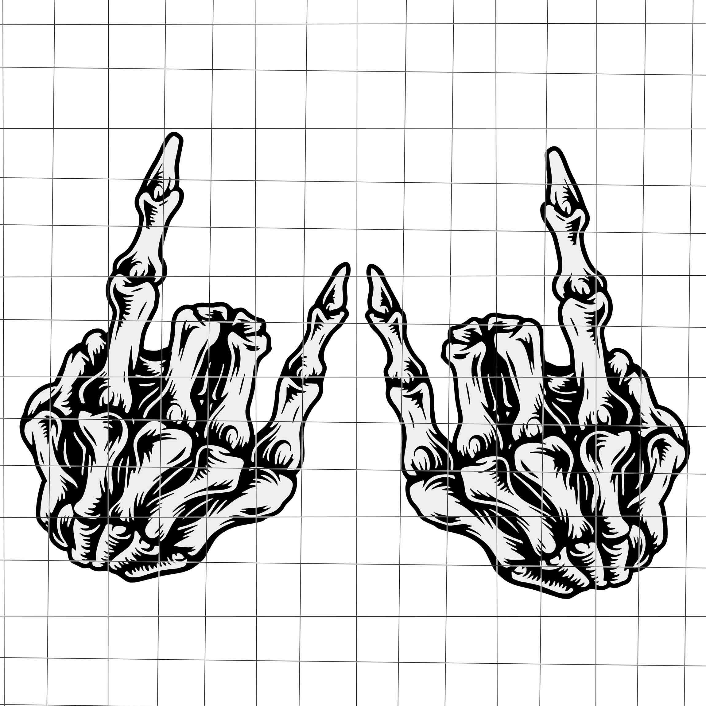 Skeleton Hand Svg Skeleton Hand Rock Svg Funny Skeleton Hand Etsy