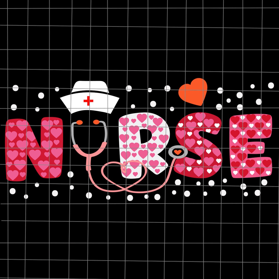 Nurse Valentines Day Svg Hat Nurse Valentine Svg Nurse - Etsy
