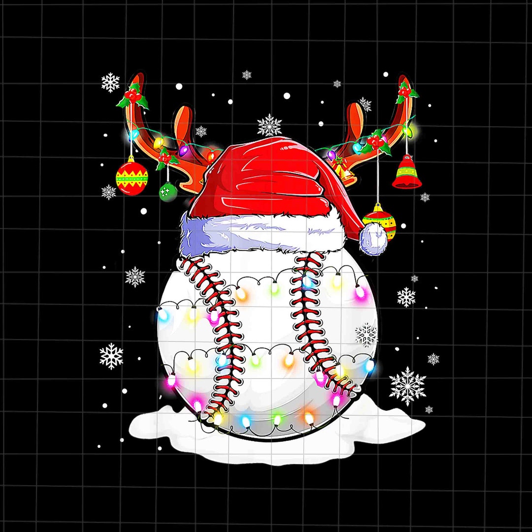 Baseball Reindeer Christmas Png Baseball Xmas Png Baseball Etsy