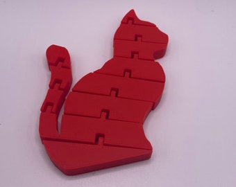 Articulated Kitty Cat 3D Printed