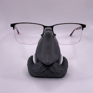 Nosy Friend Eyeglasses Holder 3D Printed