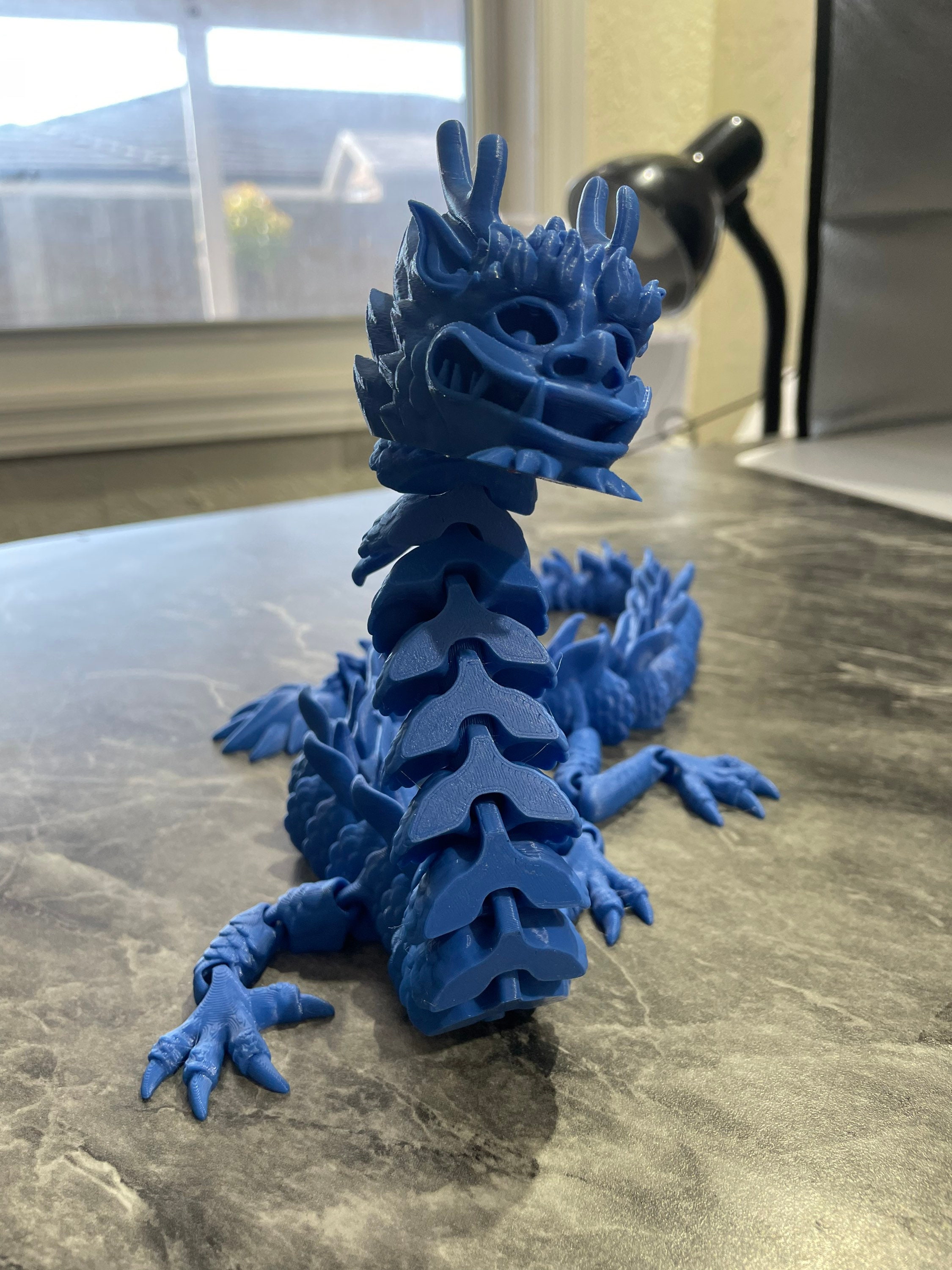 Flexi Imperial Dragon 3D Printed - Etsy