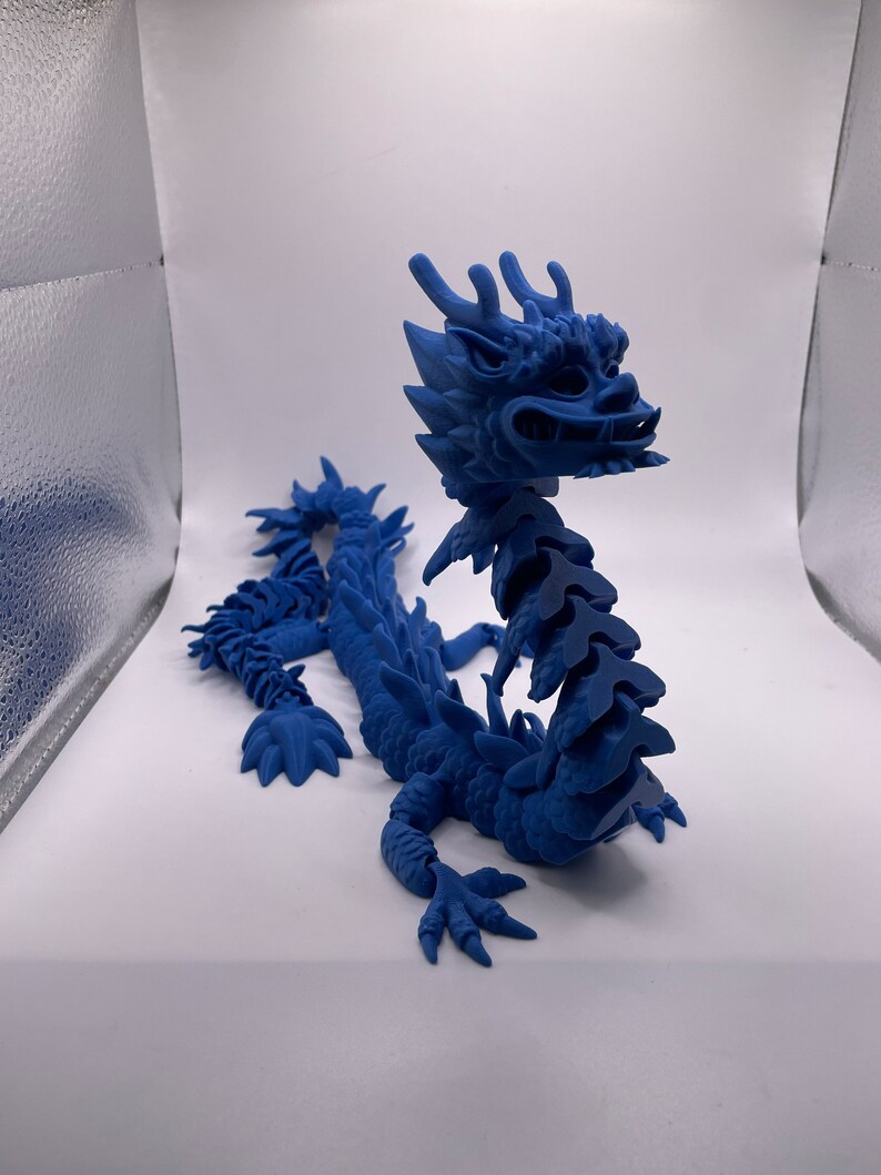 Flexi Imperial Dragon 3D Printed - Etsy