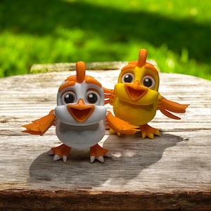 Baby Chicken 3D Printed Flexi Chicken Figurine - Classic & Novelty Toy