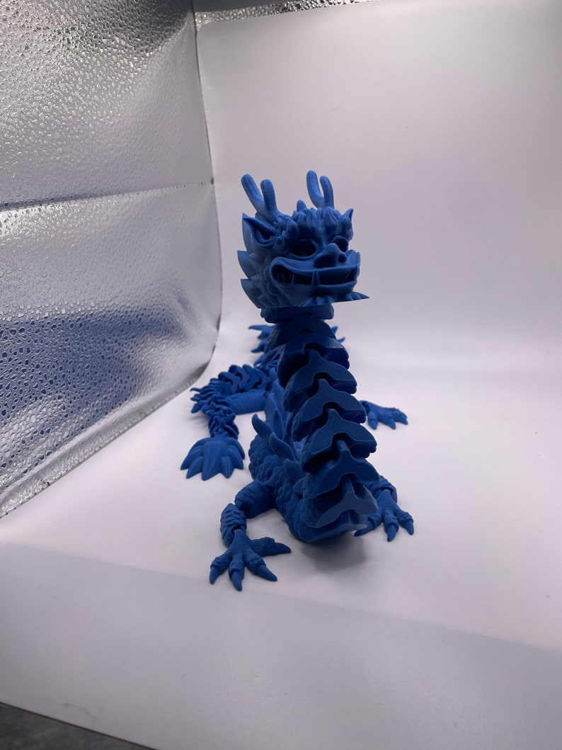 Flexi Imperial Dragon 3D Printed - Etsy