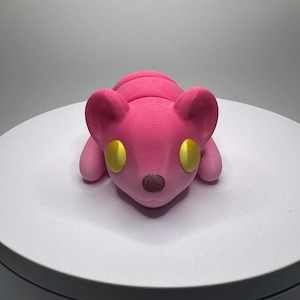 Baby Mouse 3D Printed Jumbo Flexi Rat Figurine - Classic & Novelty Toy