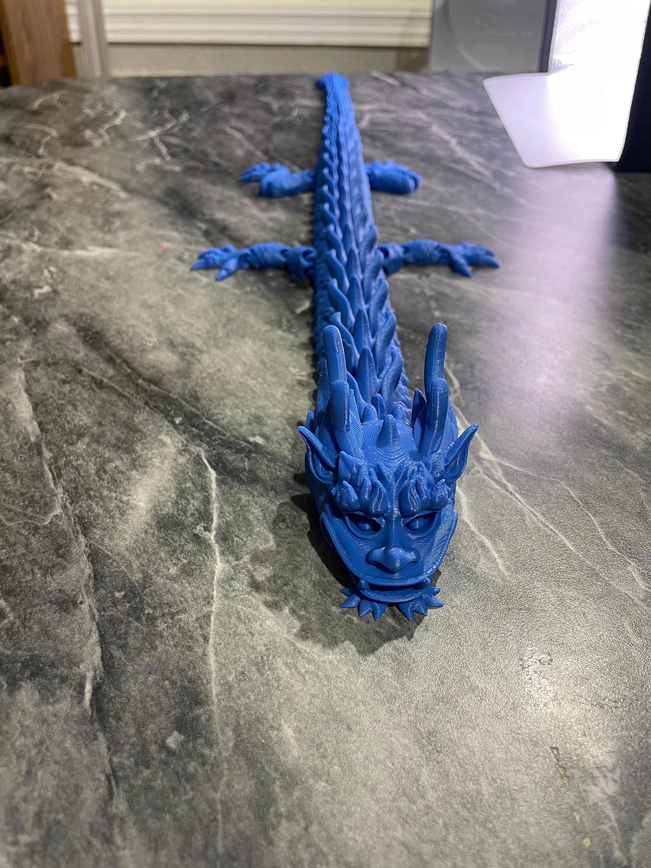 Flexi Imperial Dragon 3D Printed - Etsy