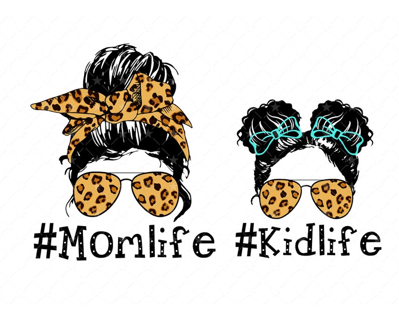 Download Leopard Mom Life Kid Life png Funny Brown Leopard Designs ...