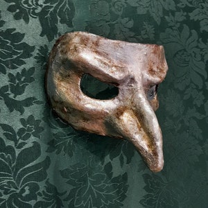 Pulcinella papier-mâché nose mask from the Commedia Dell Arte handmade