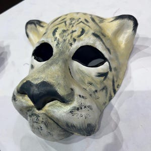 Venetian tiger mask in papier-mâché, hand made, paper mache, venetian mask