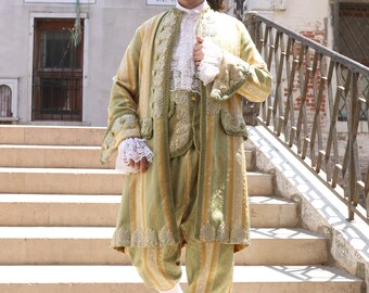 ベネチア時代の衣装、18 世紀のバロック様式、手作り、ベネチアン