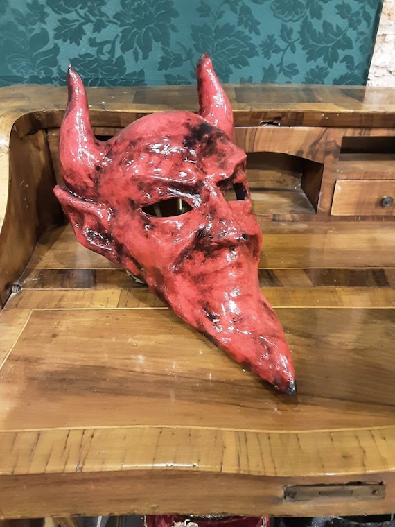 Paper Mache Devil Mask